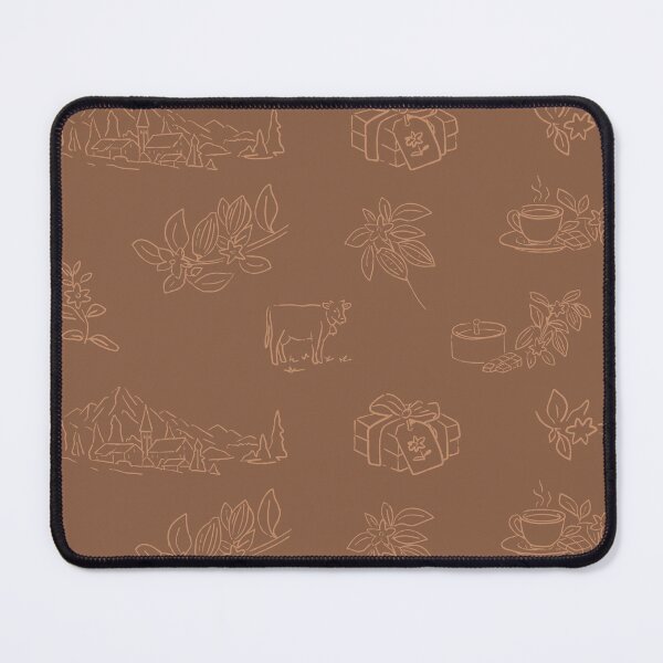 Item preview, Swiss Alpine Chocolate Toile Cocoa Caramel A2 designed and sold by MaddaMom.