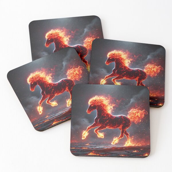 Item preview, Fiery horse. A creature born of fire and fury designed and sold by Wiko Glitch.
