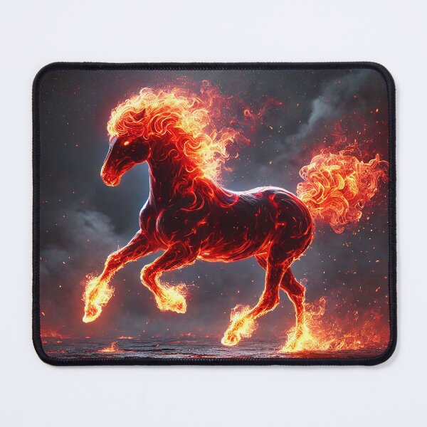 Item preview, Fiery horse. A creature born of fire and fury designed and sold by Wiko Glitch.