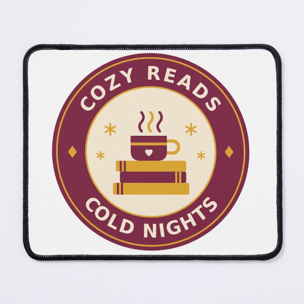 Item preview, Cozy Reads Cold Nights Book Lover Winter Reading Badge designed and sold by Mega-Shopping.