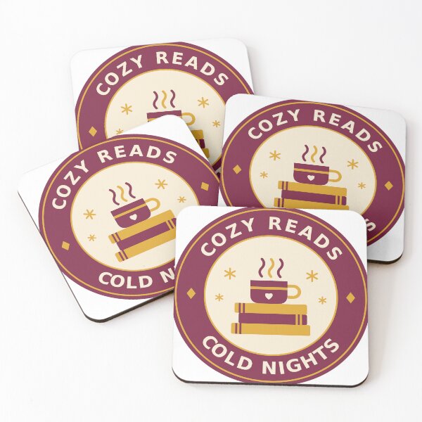 Item preview, Cozy Reads Cold Nights Book Lover Winter Reading Badge designed and sold by Mega-Shopping.