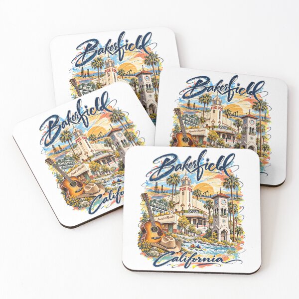 Item preview, Bakersfield California Travel Poster – Oil Fields, Music & Kern River designed and sold by Russell Thorne.