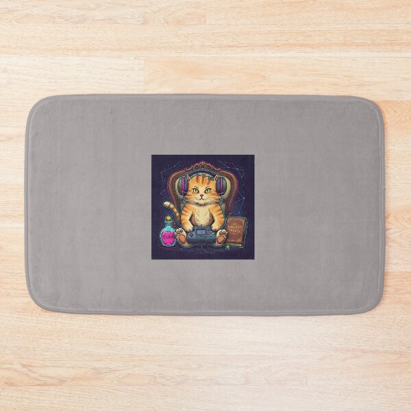 Item preview, Cat Gamer Concentrating With Controller & Treats-32 designed and sold by PascalPecha.
