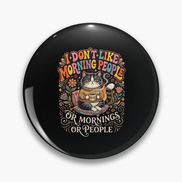 Item preview, I Don't Like Morning People Or Mornings Or People Grumpy Cat Coffee Lover Introvert Anti Morning designed and sold by PopStars1993.
