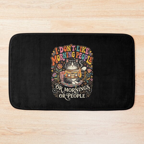 Item preview, I Don't Like Morning People Or Mornings Or People Grumpy Cat Coffee Lover Introvert Anti Morning designed and sold by PopStars1993.