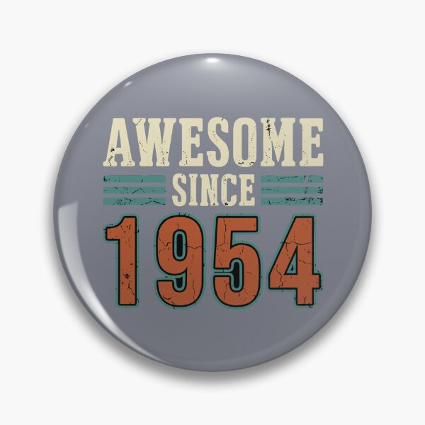 Item preview, Awesome Since 1954 Birthday Vintage Born 1954 70th Celebration designed and sold by SofiBlair.