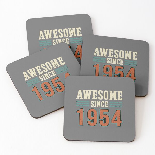Item preview, Awesome Since 1954 Birthday Vintage Born 1954 70th Celebration designed and sold by SofiBlair.