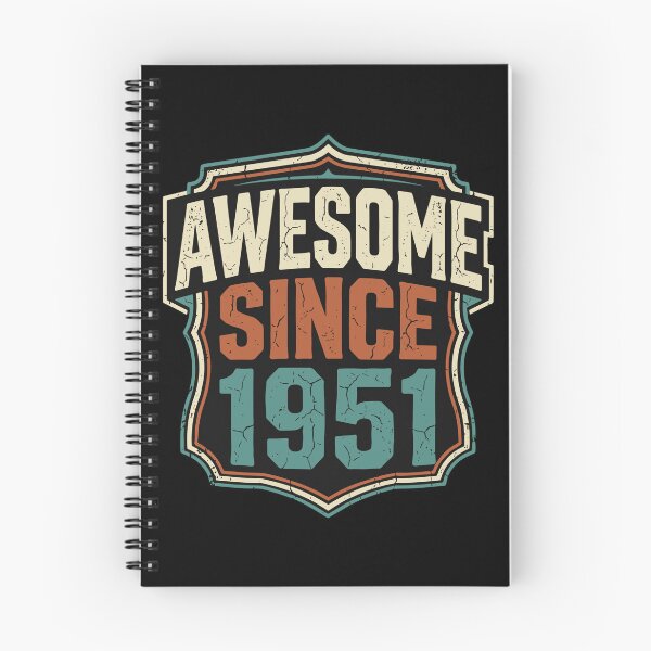 Item preview, Awesome Since 1951 Vintage Birthday Born In 1951 73rd Birthday designed and sold by PopStars1993.
