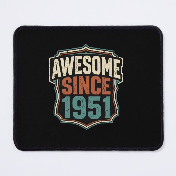 Item preview, Awesome Since 1951 Vintage Birthday Born In 1951 73rd Birthday designed and sold by PopStars1993.