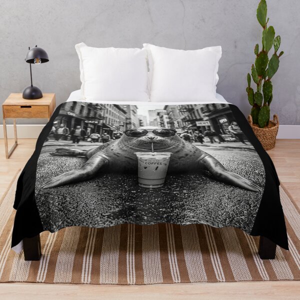 Item preview, But First, Coffee Seal Urban Coffee Lover designed and sold by ZadehsiGG.