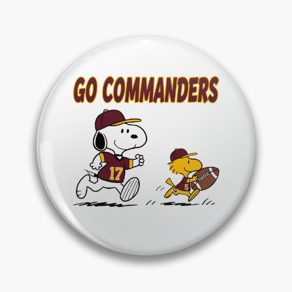 Item preview, Snoopy & Woodstock Washington Commanders Football Retro F650 designed and sold by GLUVY-THEME.