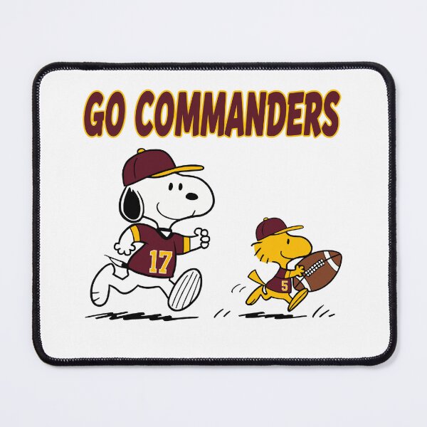 Item preview, Snoopy & Woodstock Washington Commanders Football Retro F650 designed and sold by GLUVY-THEME.
