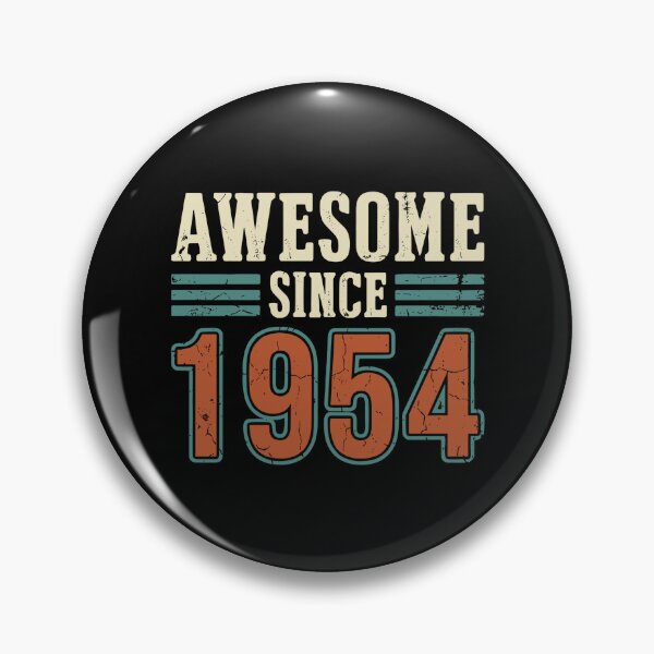 Item preview, Awesome Since 1954 Birthday Vintage Born 1954 70th Celebration designed and sold by PopStars1993.