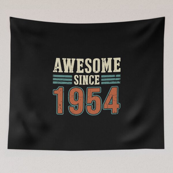 Item preview, Awesome Since 1954 Birthday Vintage Born 1954 70th Celebration designed and sold by PopStars1993.