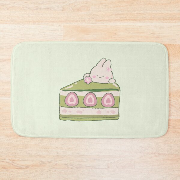 Item preview, kawaii strawberry matcha cake designed and sold by PeachyLitchi.