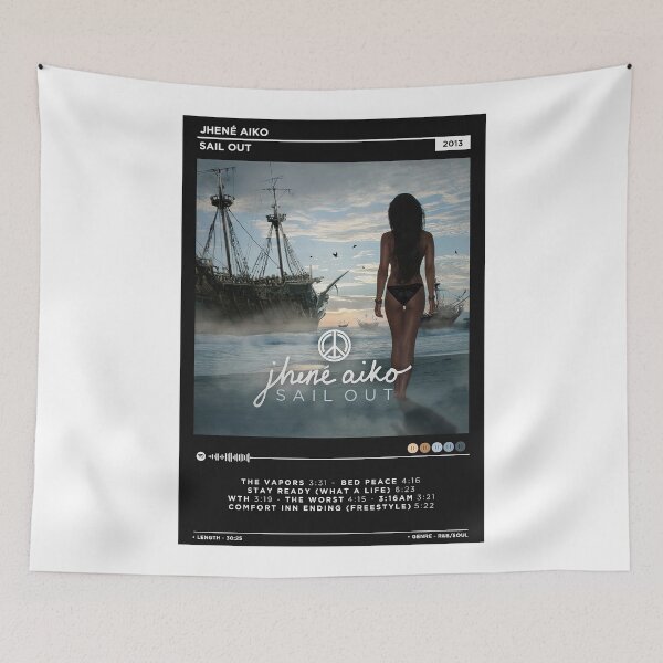 Item preview, Minimalist Jhené Aiko Sail Out Vintage Album Poster designed and sold by hurmenkuloni67.