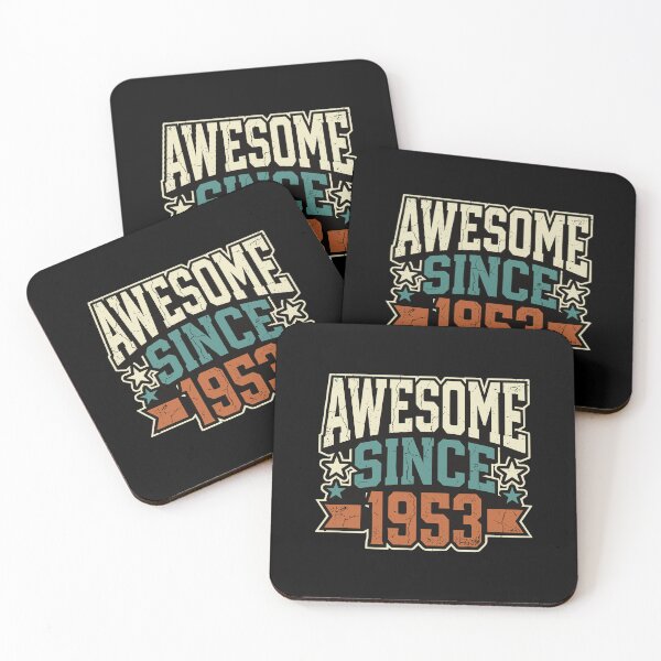 Item preview, Awesome Since 1953 Vintage Birthday Seventy One Years Old Men Women designed and sold by PopStars1993.