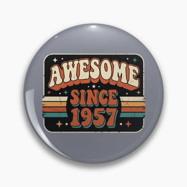 Item preview, Awesome Since 1957 Vintage Birthday Born Year  designed and sold by SofiBlair.
