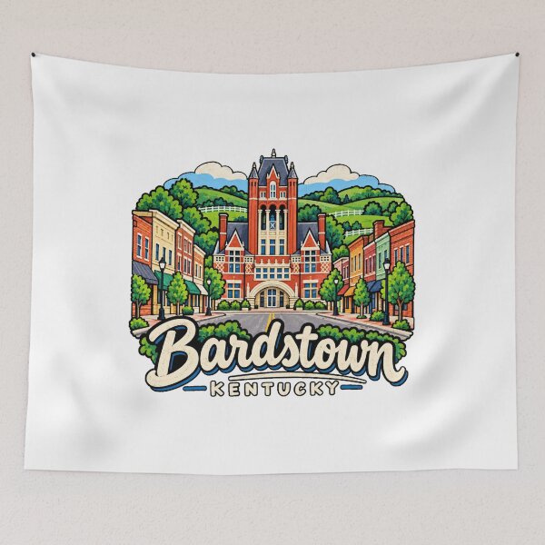 Item preview, Hand Drawn Bardstown Kentucky Travel Souvenir Landmark Gift designed and sold by MichaeIRellov.