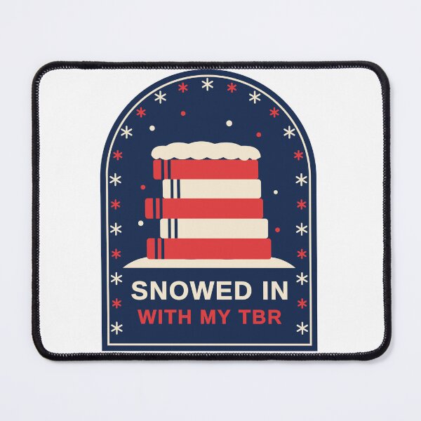 Item preview, Snowed In With My TBR Bookish Winter Reading Book Lover Badge designed and sold by Mega-Shopping.
