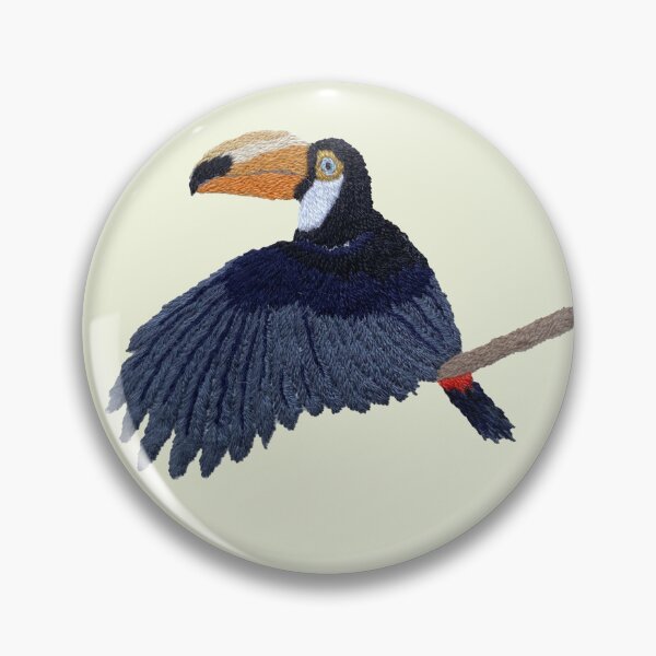 Item preview, Midnight Toucan  designed and sold by Alsa.handembroidery.