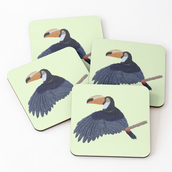 Item preview, Midnight Toucan  designed and sold by Alsa.handembroidery.