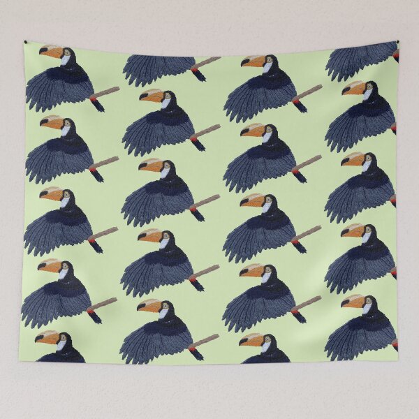Item preview, Midnight Toucan  designed and sold by Alsa.handembroidery.