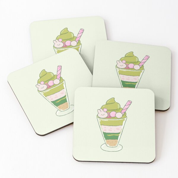 Item preview, kawaii strawberry matcha  designed and sold by PeachyLitchi.