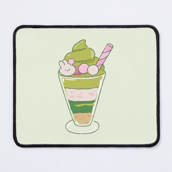 Item preview, kawaii strawberry matcha designed and sold by PeachyLitchi.