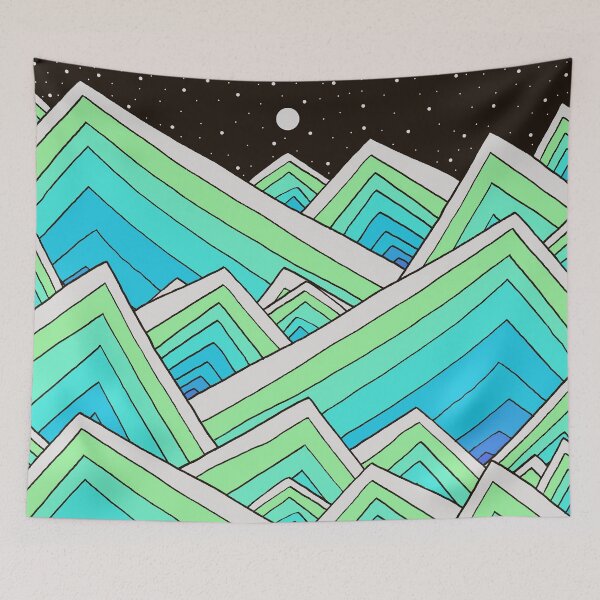 Item preview, Night ocean blues designed and sold by Swadeillustrations.