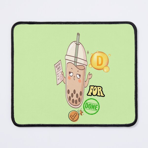 Item preview, Funny Boba Tea Report Card D Grade Student designed and sold by Soft Strength Studio.
