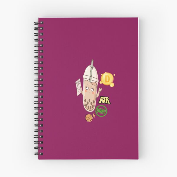 Item preview, Funny Boba Tea Report Card D Grade Student designed and sold by Soft Strength Studio.