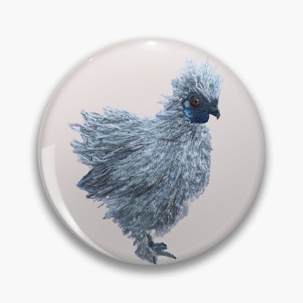 Item preview, Fluffy Silkie Chicken Hand Embroidery designed and sold by Alsa.handembroidery.