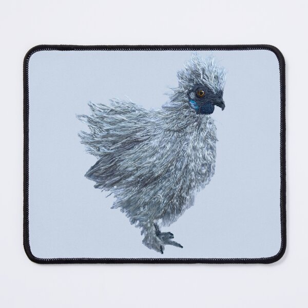 Item preview, Fluffy Silkie Chicken Hand Embroidery designed and sold by Alsa.handembroidery.