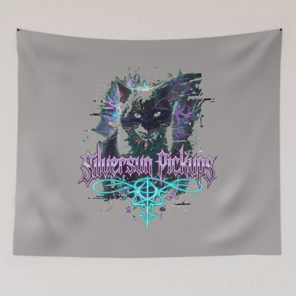 Item preview, Cat Glitch Art Tribute To Silversun Pickups-34 designed and sold by ChristinaMato.