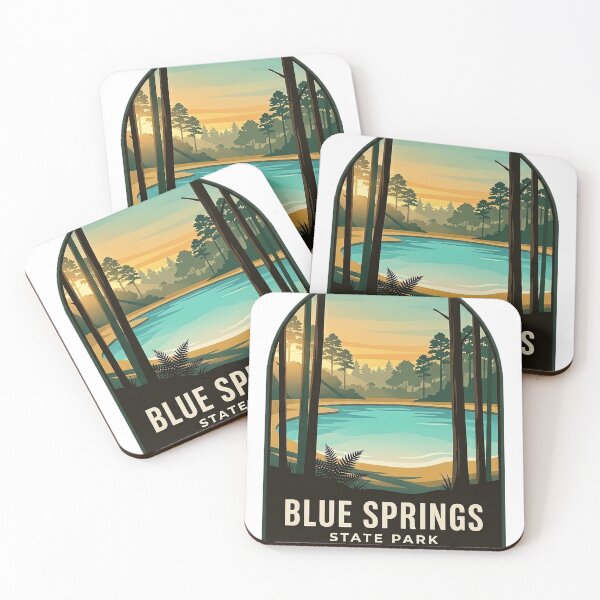 Item preview, Blue Springs State Park Alabama Sticker - Vintage WPA Spring Pool Badge designed and sold by DetourDgn.