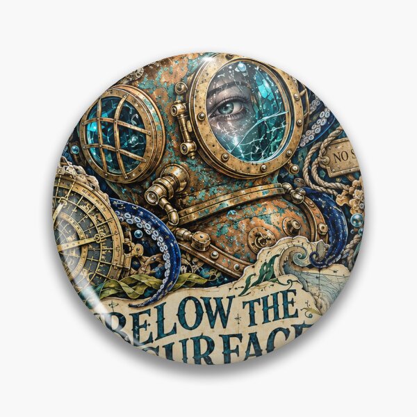 Item preview, Below the Surface – Deep Sea Expedition Collage designed and sold by Inked Legacy.