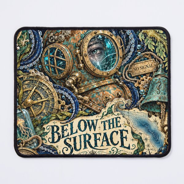 Item preview, Below the Surface – Deep Sea Expedition Collage designed and sold by Inked Legacy.