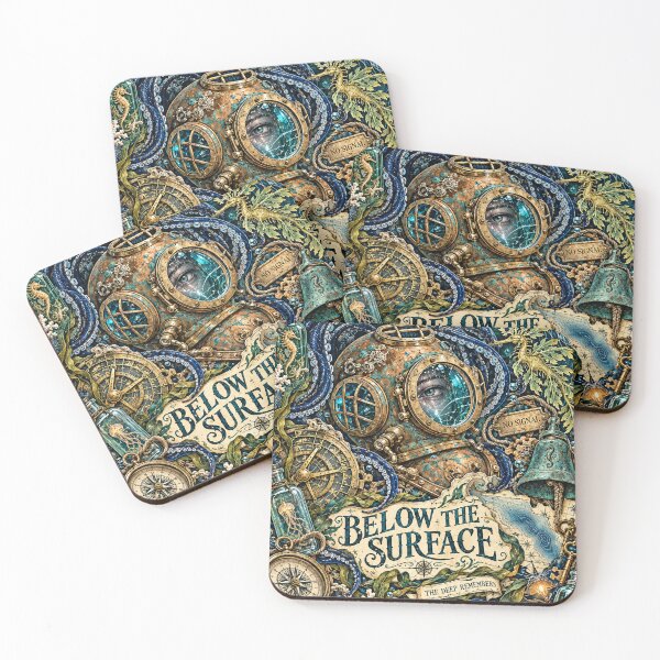 Item preview, Below the Surface – Deep Sea Expedition Collage designed and sold by Inked Legacy.