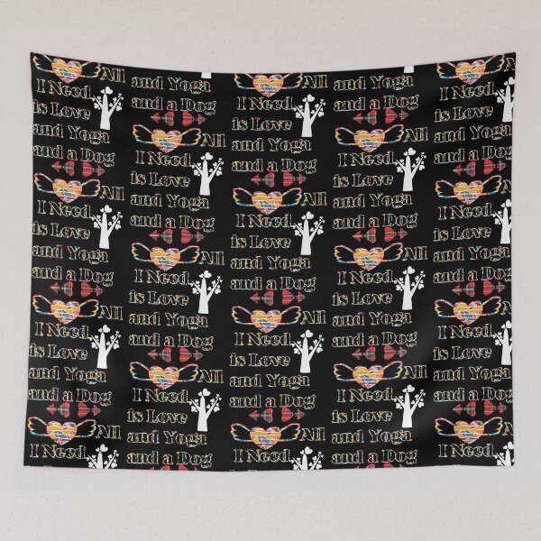 Item preview, All I Need Is Love And Yoga And A Dog designed and sold by lyric-olivares.