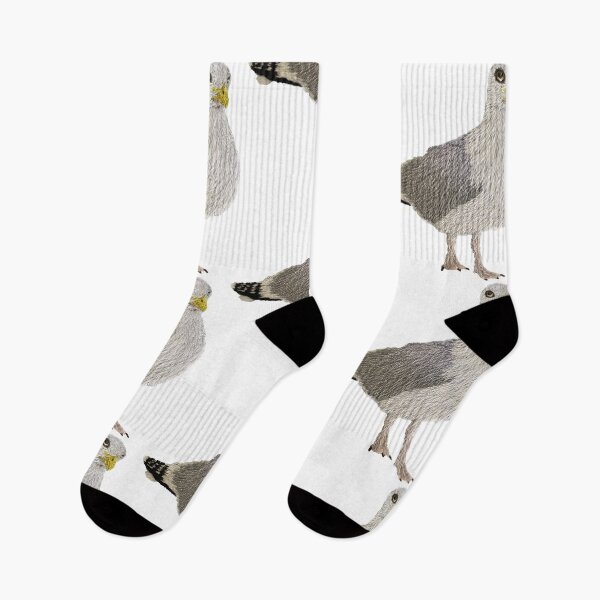 Item preview, Herring gull-handembroidered designed and sold by Alsa.handembroidery.