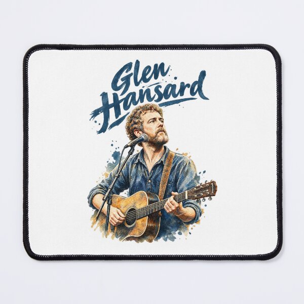 Item preview, Glen Hansard Live Guitar Portrait – Vintage Music Design designed and sold by JOHN44ART.