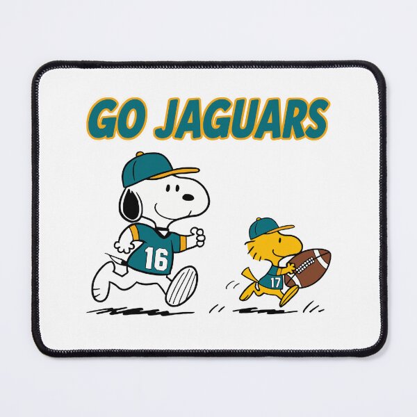 Item preview, Snoopy & Woodstock Jacksonville Jaguars Football Retro F656 designed and sold by GLUVY-THEME.