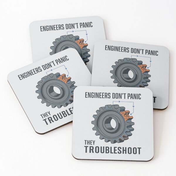 Item preview, Engineers Don't Panic They Troubleshoot designed and sold by Amr Darwish Graphic designer.