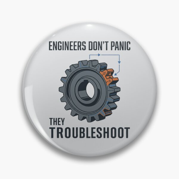 Item preview, Engineers Don't Panic They Troubleshoot designed and sold by Amr Darwish Graphic designer.