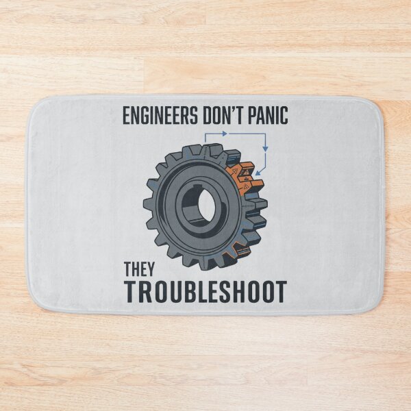 Item preview, Engineers Don't Panic They Troubleshoot designed and sold by Amr Darwish Graphic designer.