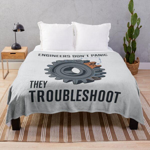 Item preview, Engineers Don't Panic They Troubleshoot designed and sold by Amr Darwish Graphic designer.