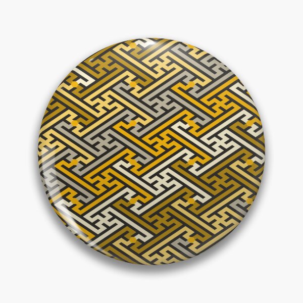 Item preview, Sayagata – Golden Japanese Geometric Pattern designed and sold by TexSta.