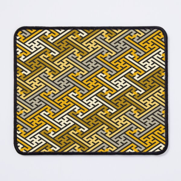 Item preview, Sayagata – Golden Japanese Geometric Pattern designed and sold by TexSta.