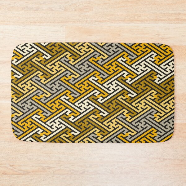 Item preview, Sayagata – Golden Japanese Geometric Pattern designed and sold by TexSta.
